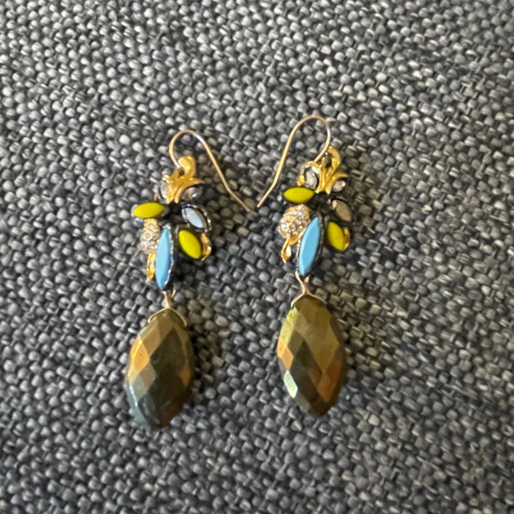 Alexis Bittar gold chandelier earrings